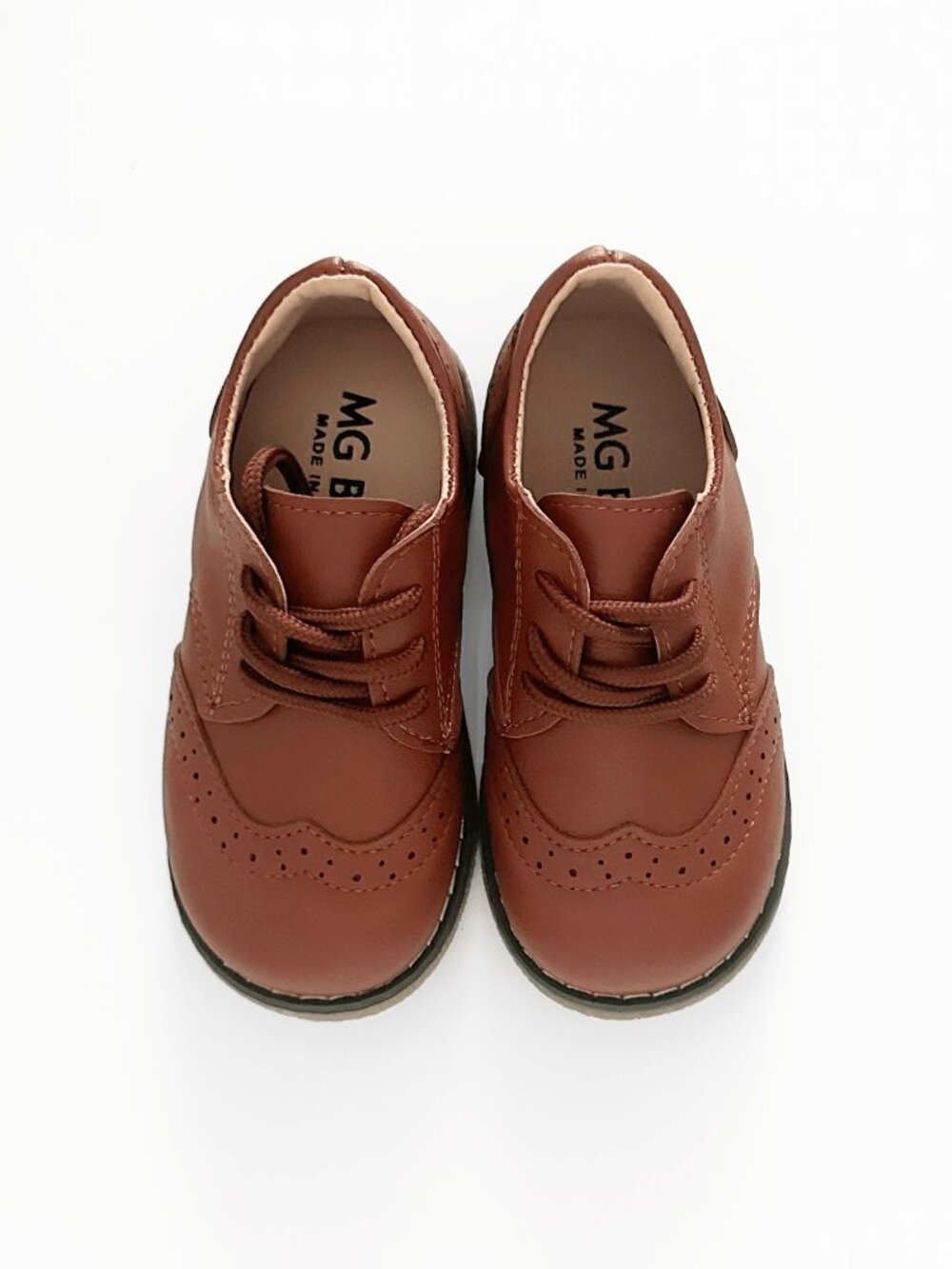 NWT Handsome Boys Classic Oxfords Baby Toddler Kids Children's Shoes Brown 11.5